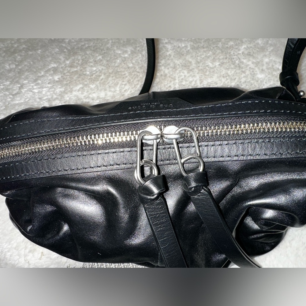 New Rag & Bone Black Leather Top Handle Convertible Crossbody Bag - Picture 7 of 15
